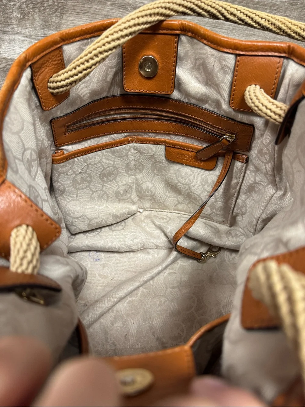 Michael Kors canvas navy